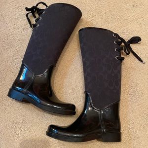 Coach tristee black rainboot
